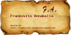 Frankovits Annabella névjegykártya